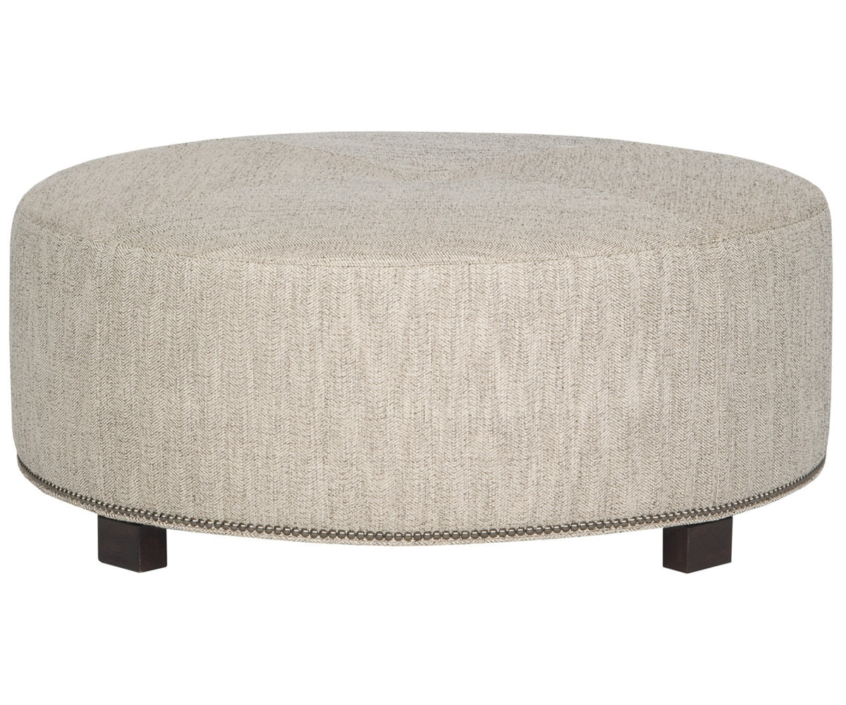 Michael Weiss Reynolds 42.5" Wide Round Cocktail Ottoman