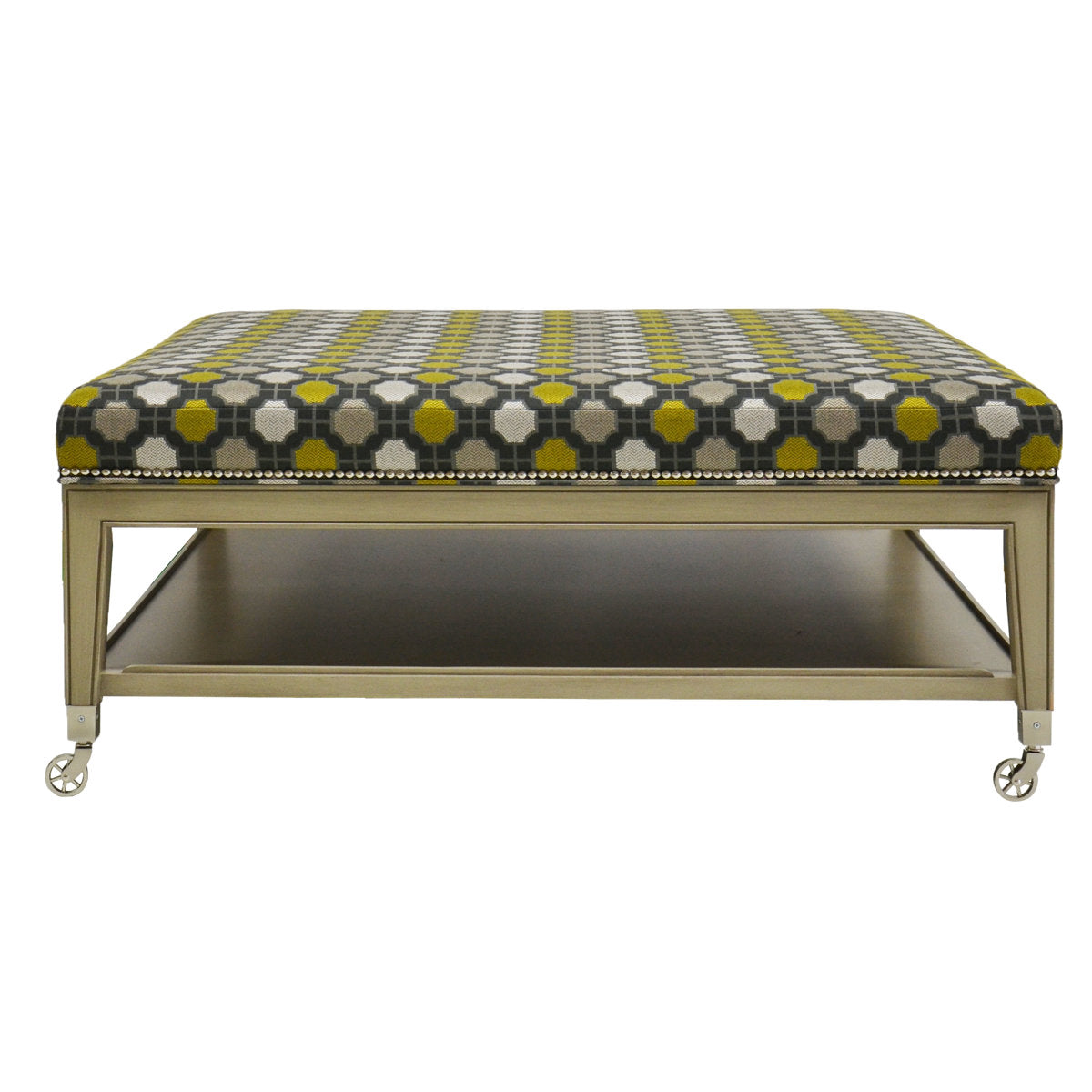 Michael Weiss Tucker 44.5" Wide Square Cocktail Ottoman with Storage