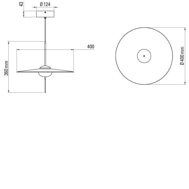 Mono 1 - Light LED Chandelier