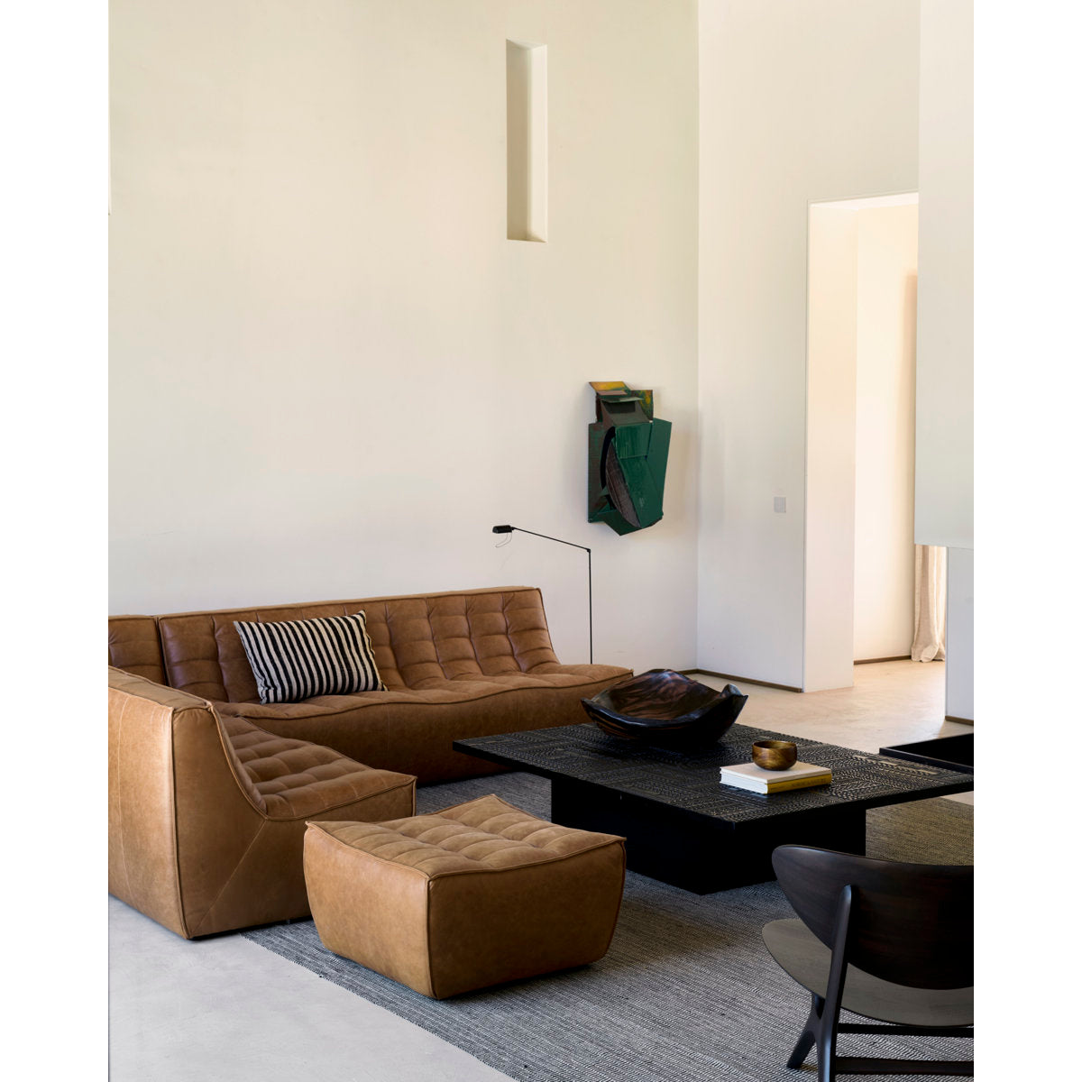 N701 Modular Sofa Set - Combo Left - 1 Seater + 2 Seater + 90掳 Square Corner