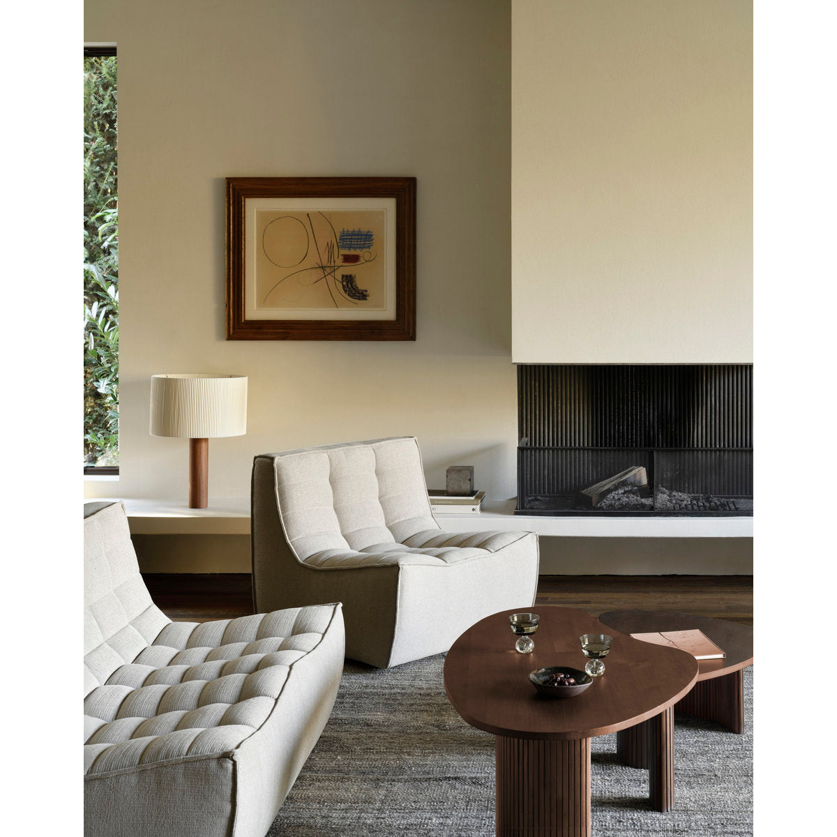 N701 Modular Sofa Set - Combo Left - 1 Seater + 3 Seater + 90掳 Round Corner