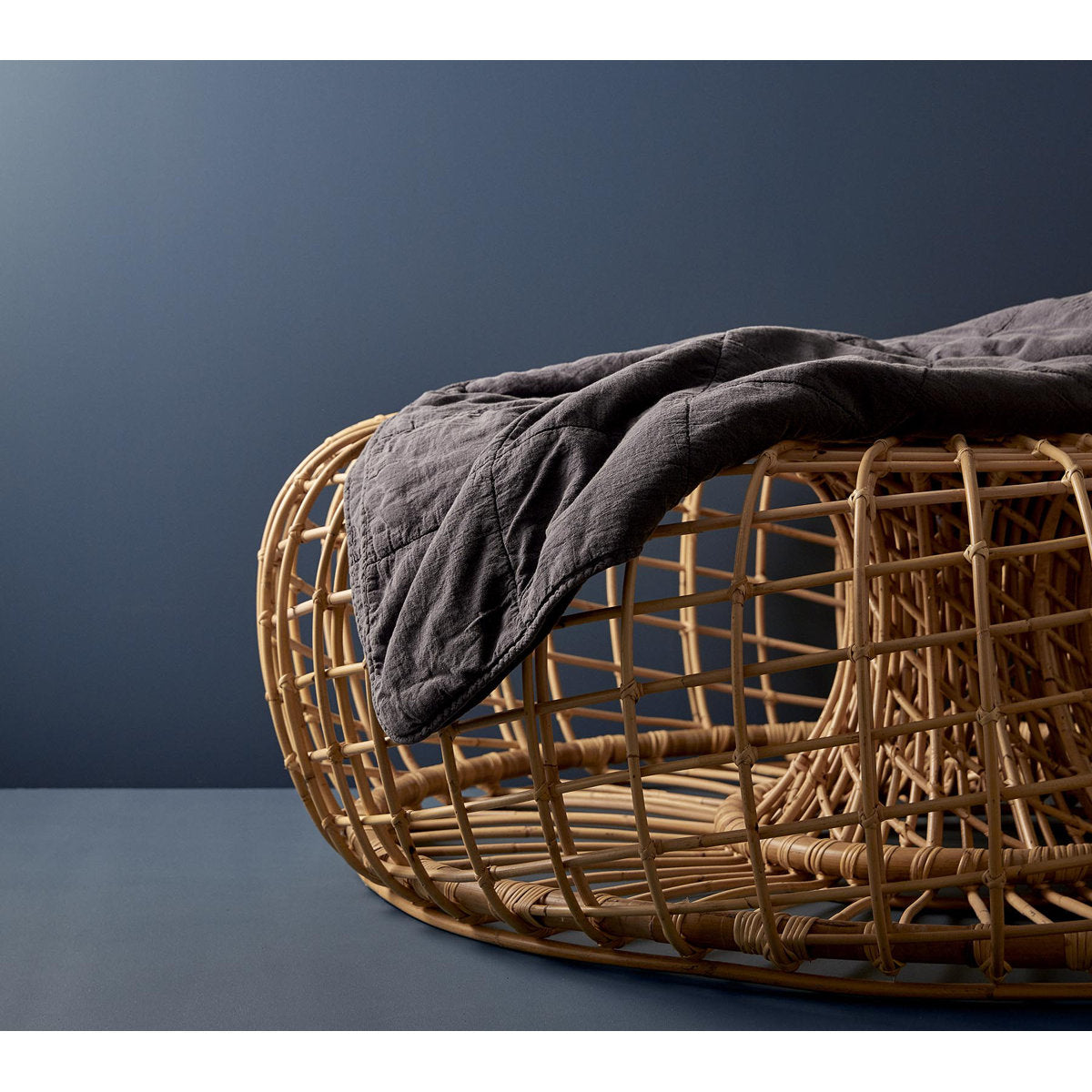 Nest 51.2" Wide Round Pouf Ottoman