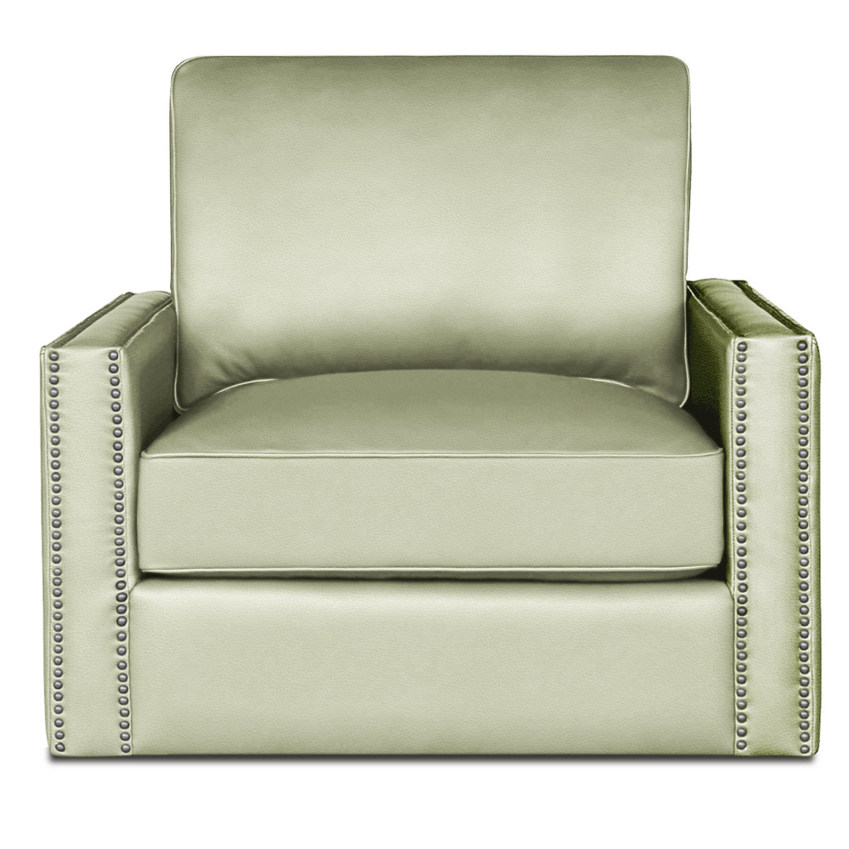 Ophelia Leather Swivel Armchair