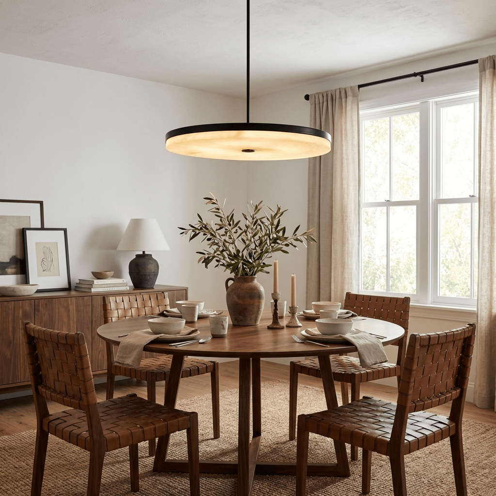 Orbis Alabaster Pendant Light
