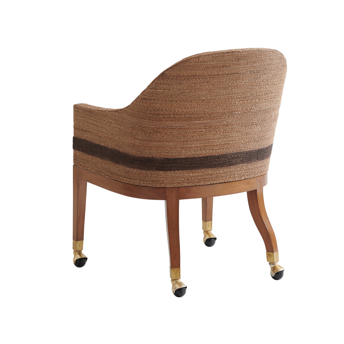 Palm Desert Dorian Woven Arm Chair With Casters