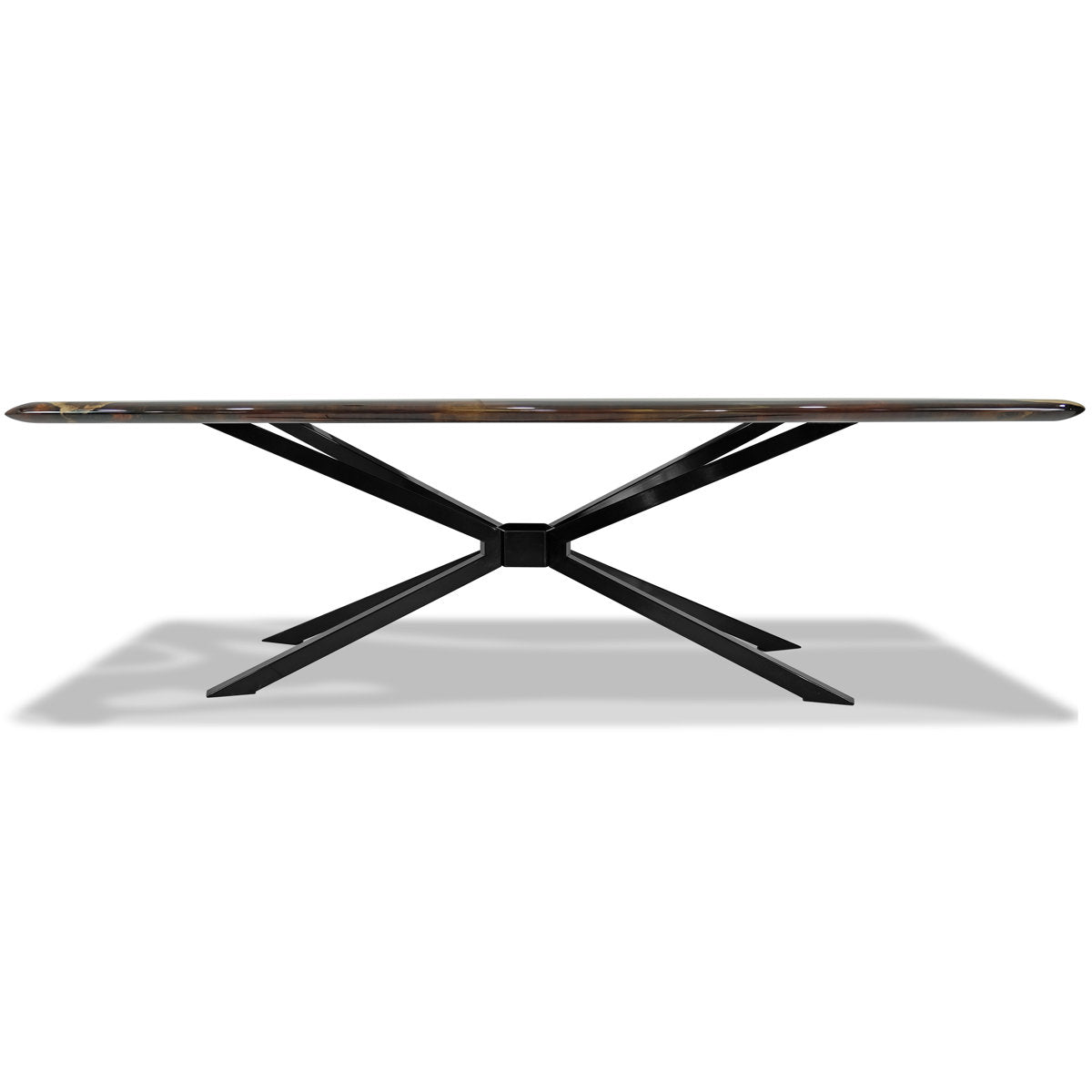 Parthenope Walnut Wood Dining Table