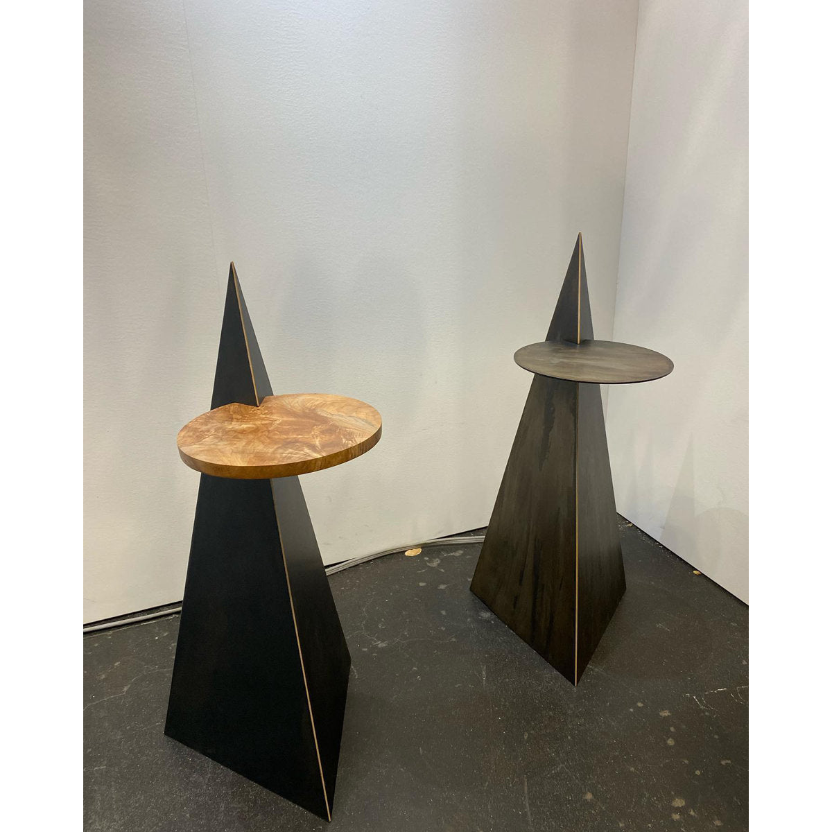 Peak/Plateau Solid Wood End Table
