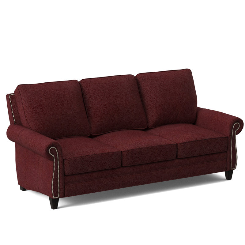 Reddish Leather Sofa