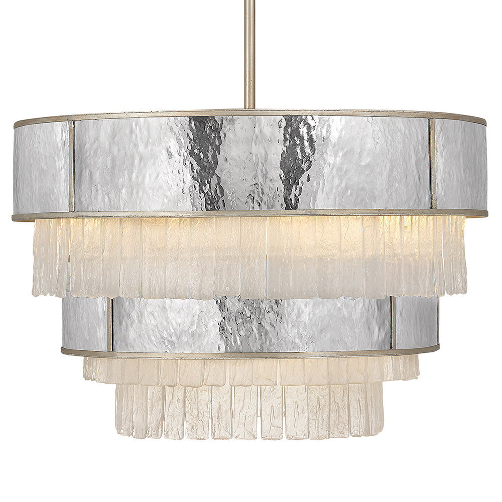 Reverie 12 - Light Unique Tiered Chandelier with Crystal Accents