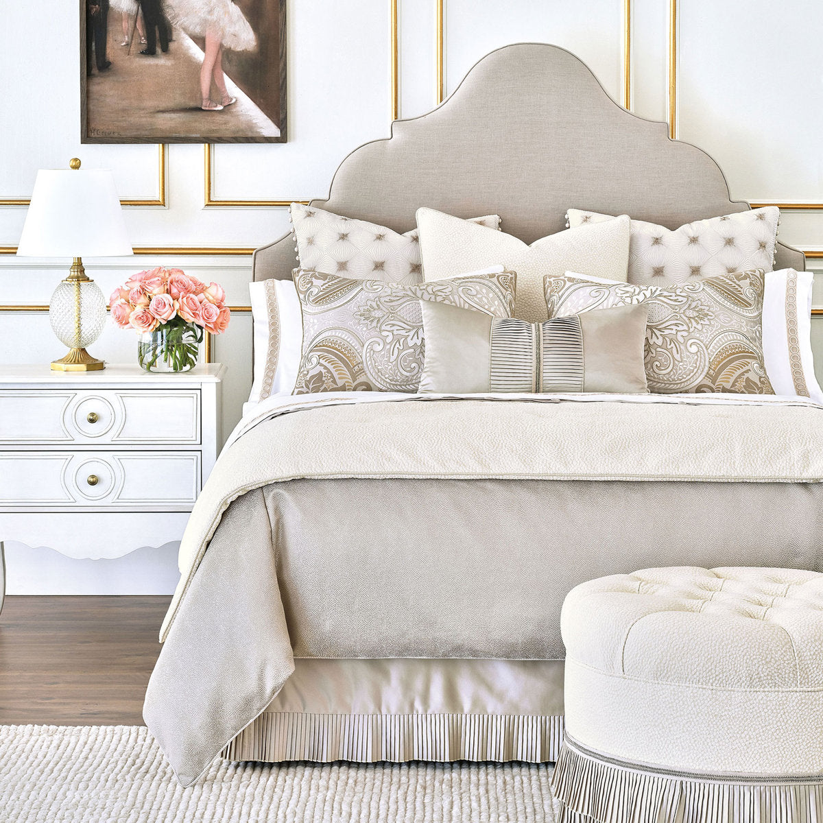 Romilly Round Ottoman