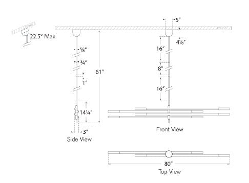 Rousseau 8 - Light LED Chandelier