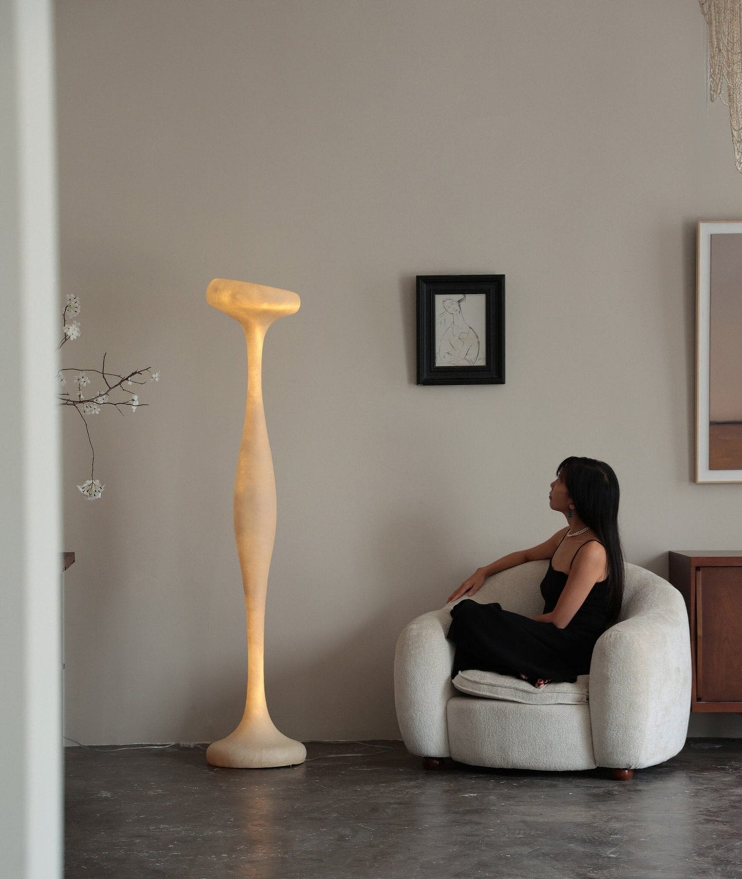 Sculptural Tall Floor Lamp