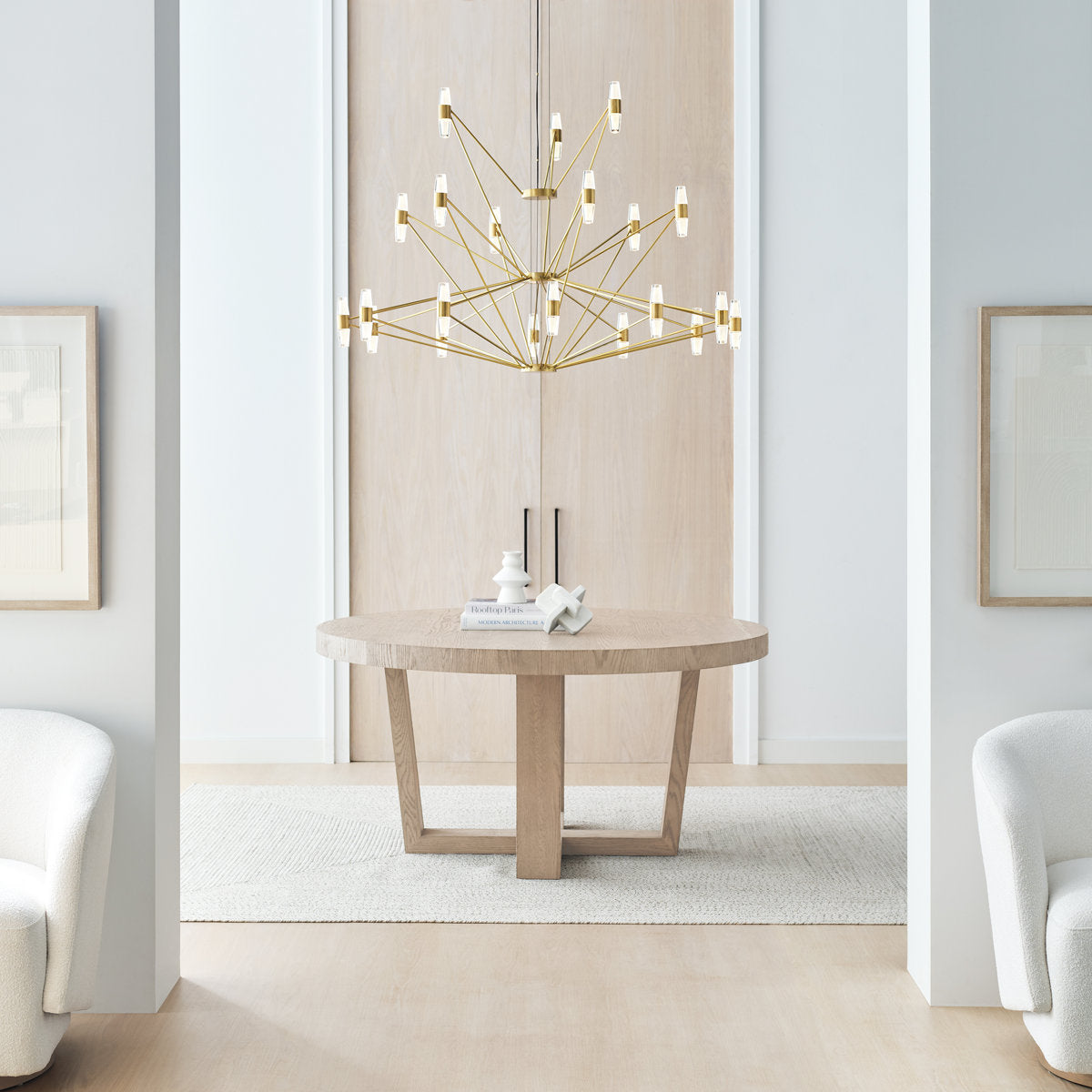 Sean Lavin Lassell three tier tall extra large chandelier