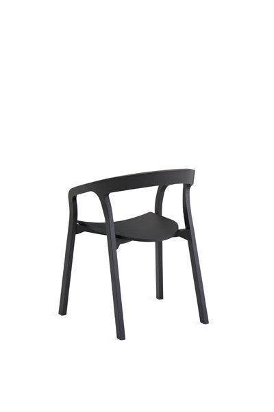 She Said Solid Wood Stacking Arm Chair