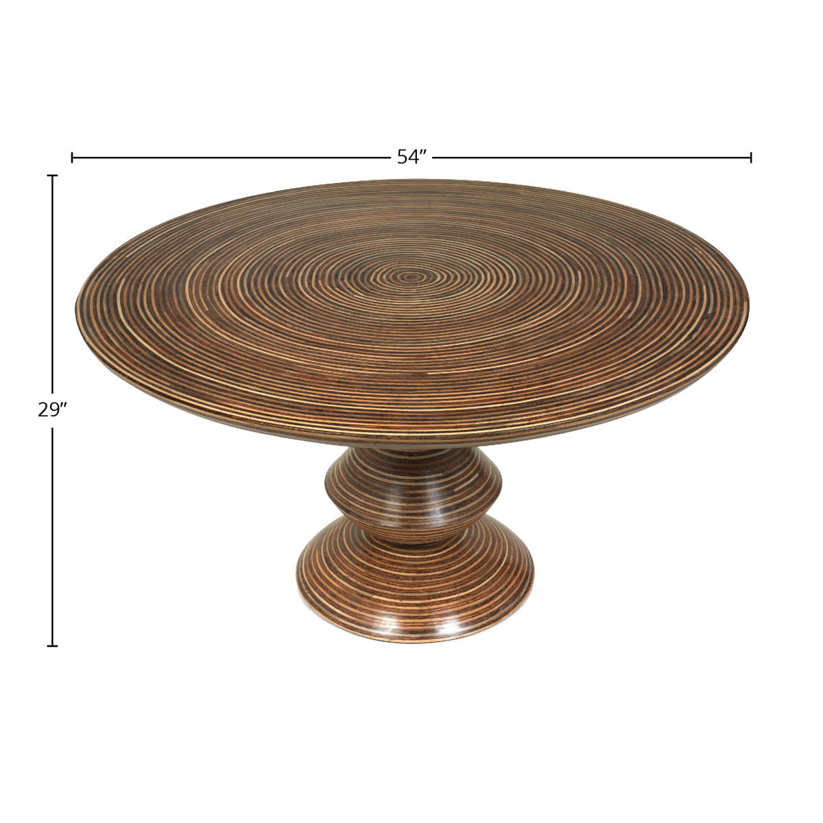 Showtime 54" Rattan Strips Dining Table