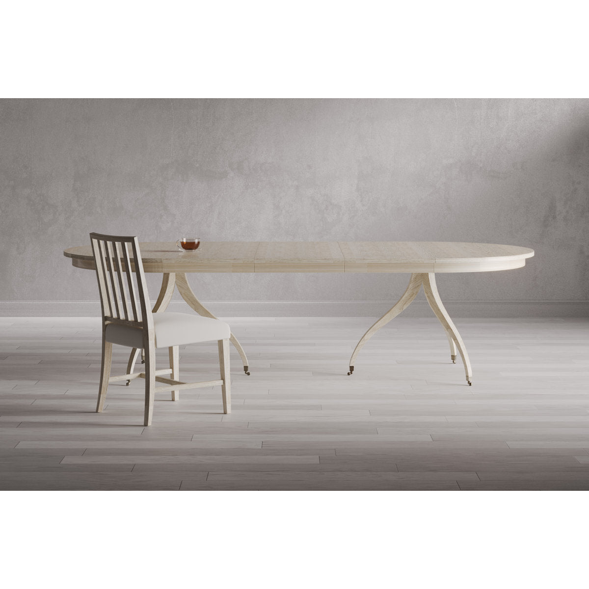 Solar Oval Solid Wood Dining Table