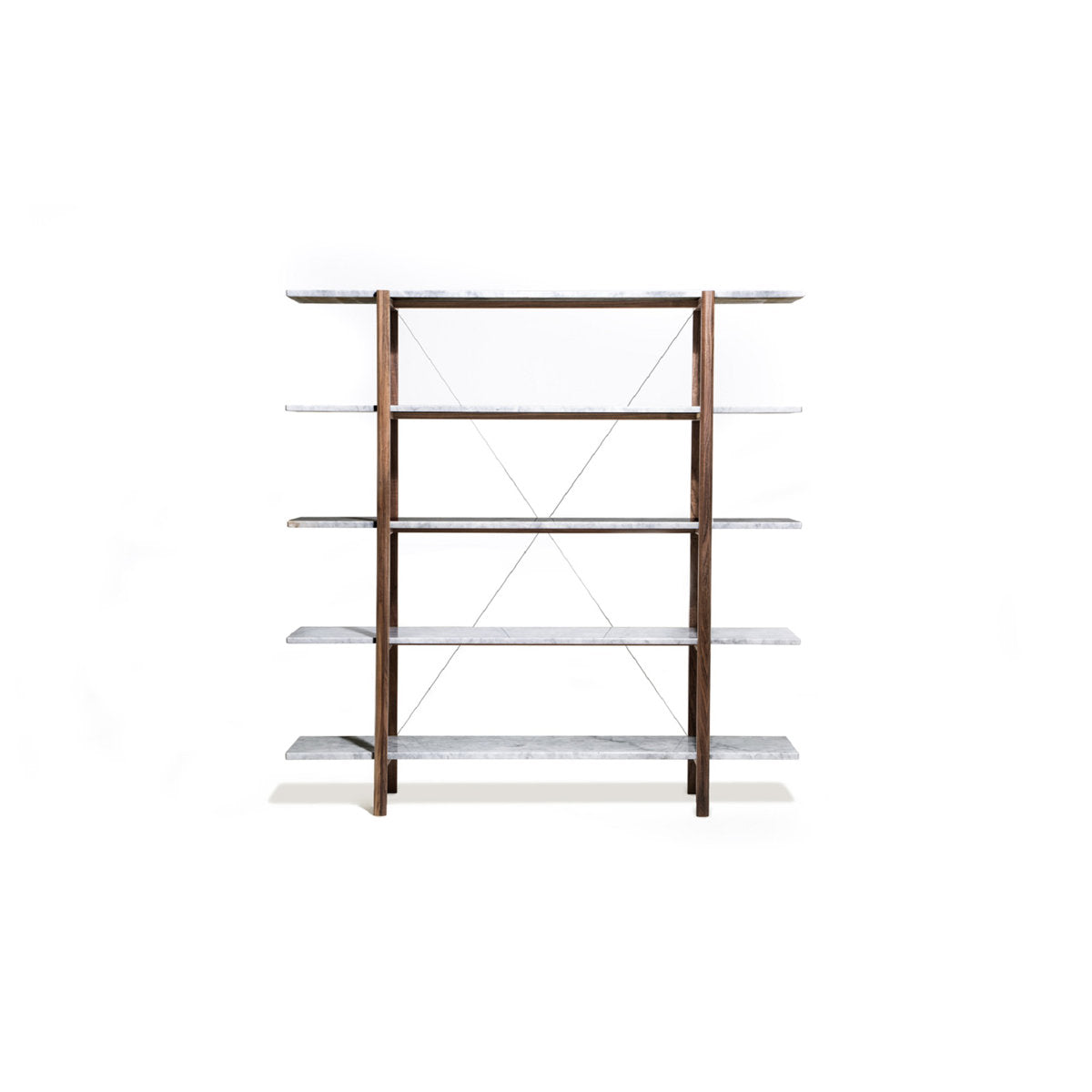 Solid Wood Etagere Bookcase
