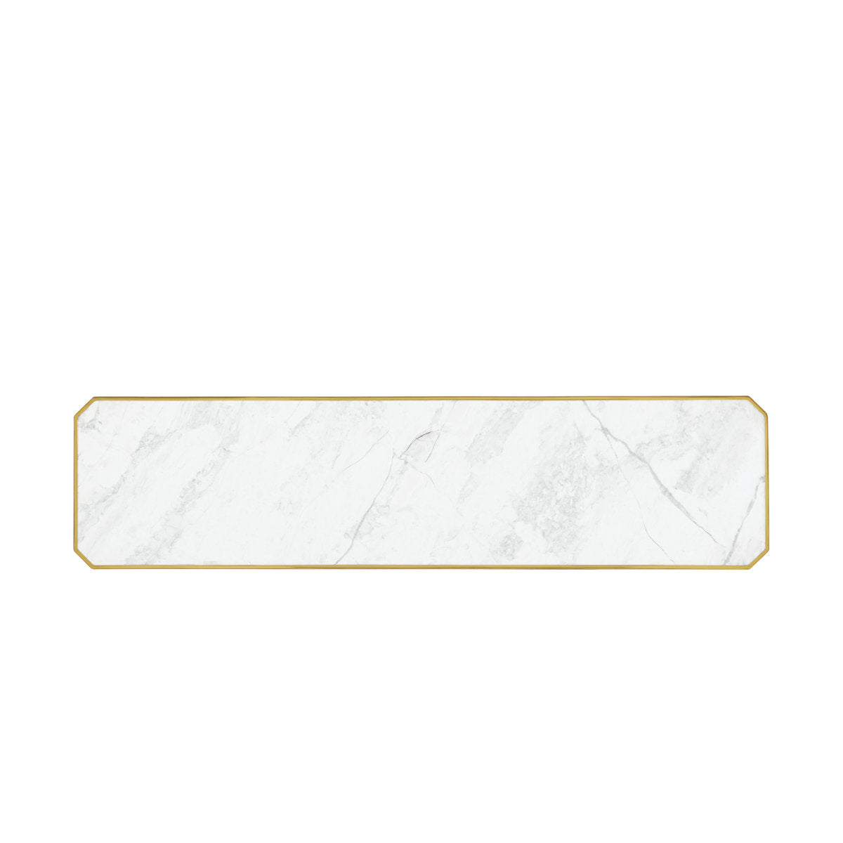 Spencer London 64'' W Marble Console Table