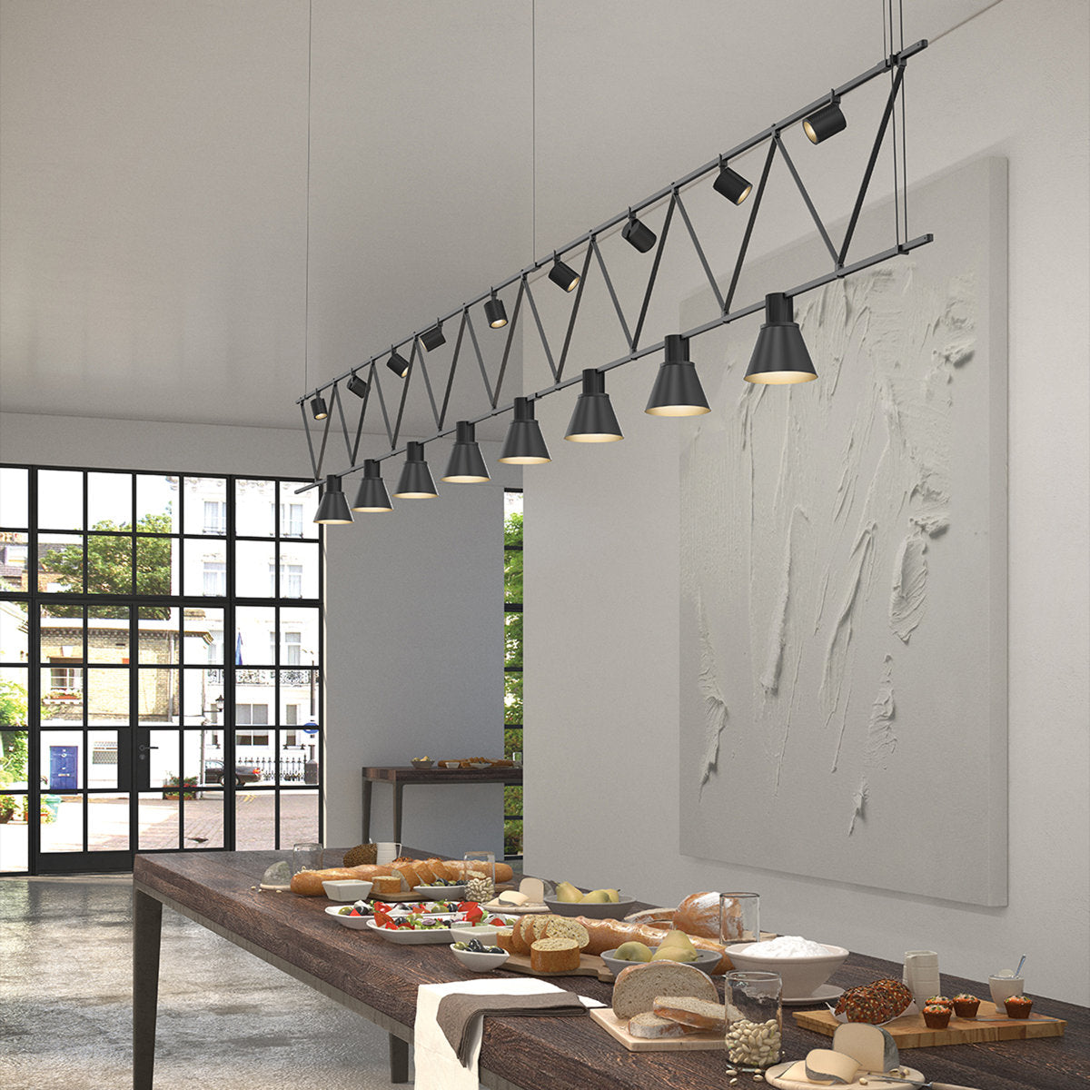 Suspenders庐 8 - Light LED Chandelier