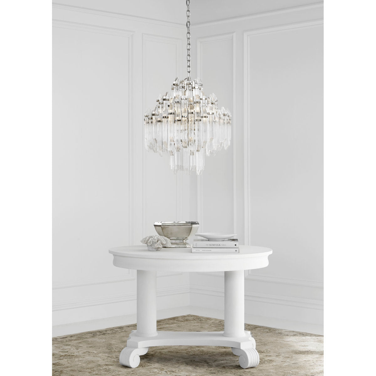 Suzanne Kasler Adele Four Tier Waterfall Chandelier