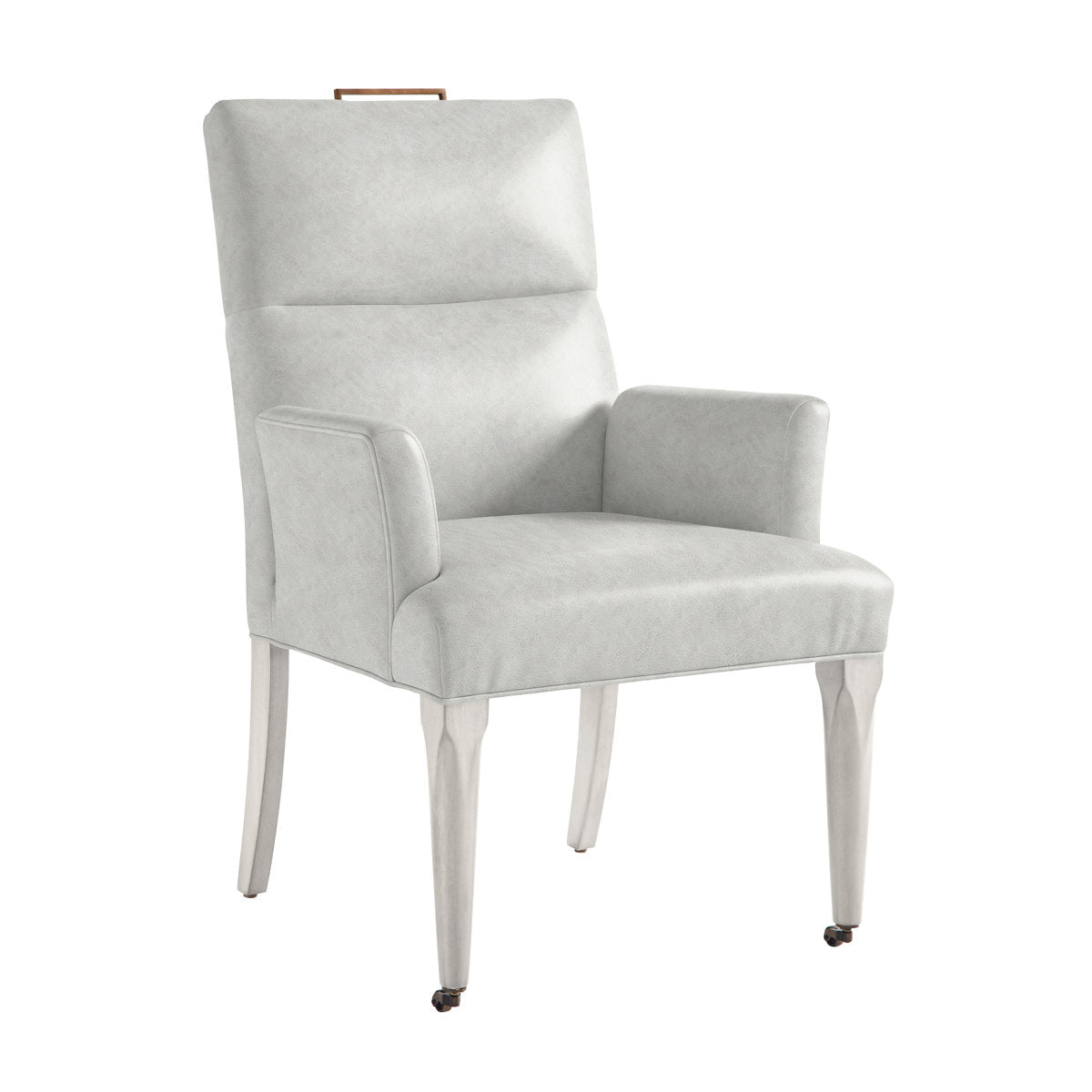 Thom Filicia Home Fabric Tight Back Arm Chair with Wheel