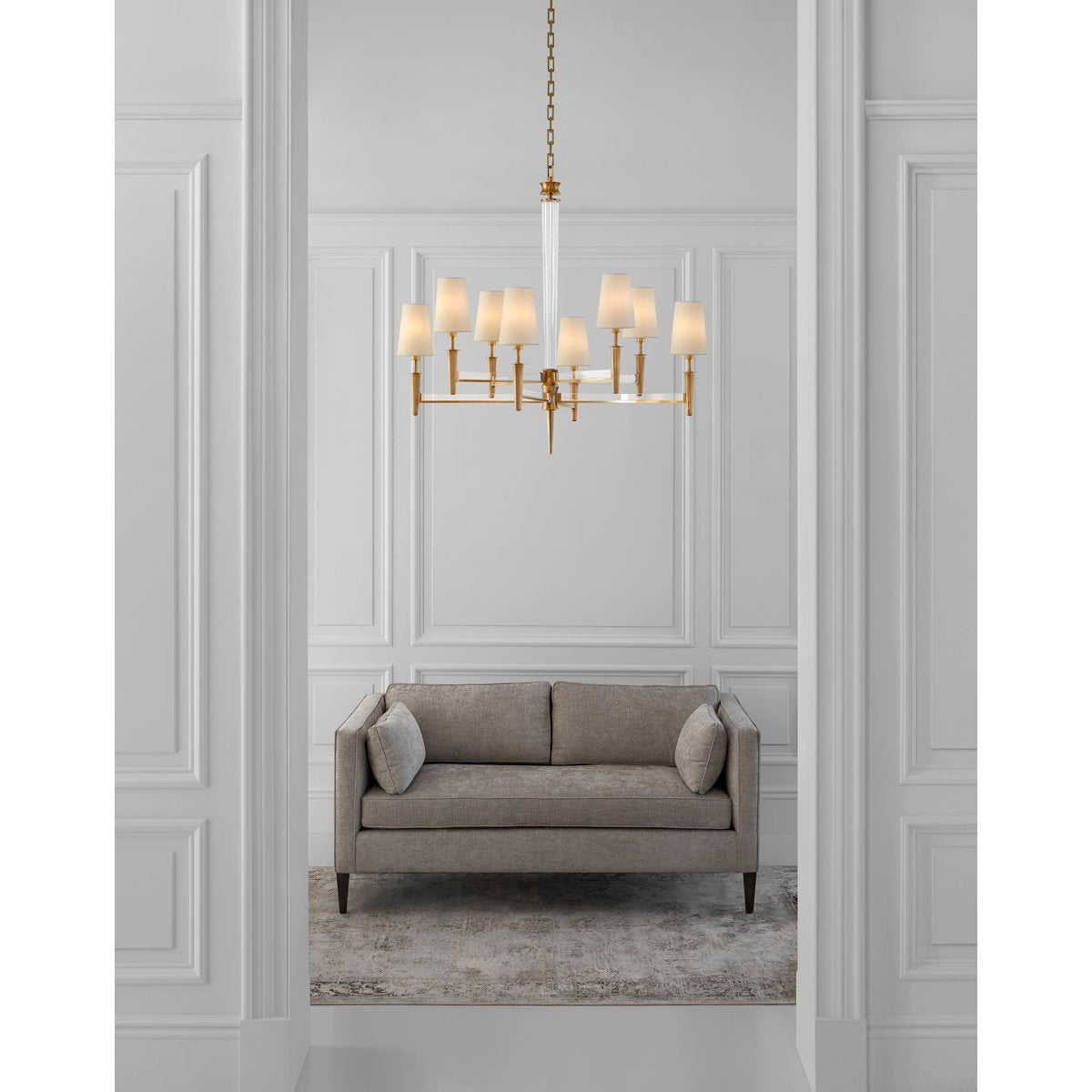 Thomas O'Brien Lyra Two Tier Chandelier