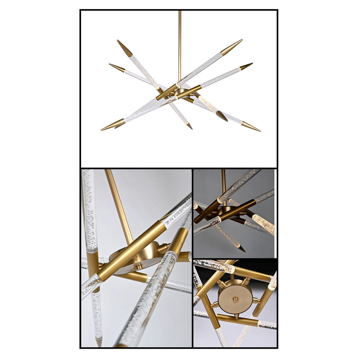 Titus 10 - Light Sputnik Modern Linear LED Chandelier