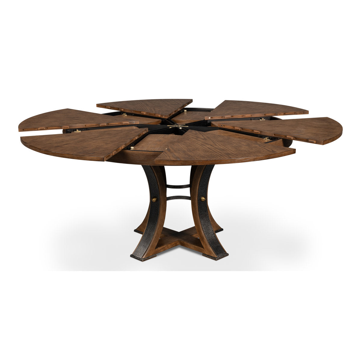 Tower Round Solid Oak Dining Table