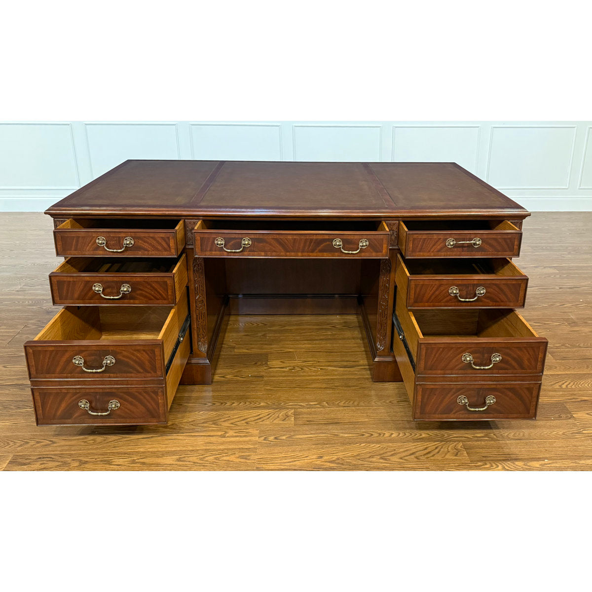 Traditional Mahogany Executive Desk