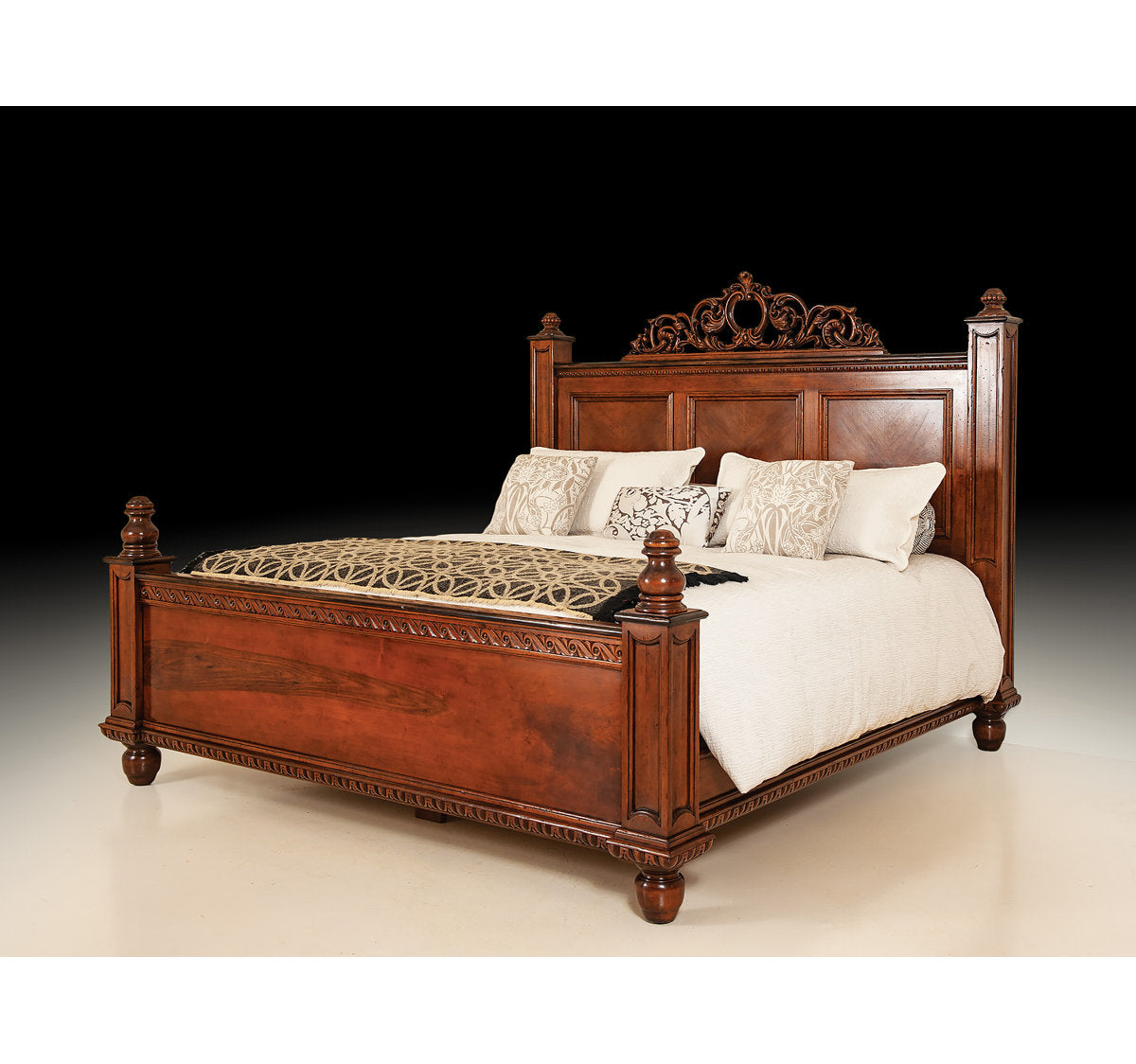 Tuscan King Solid Wood Standard Bed