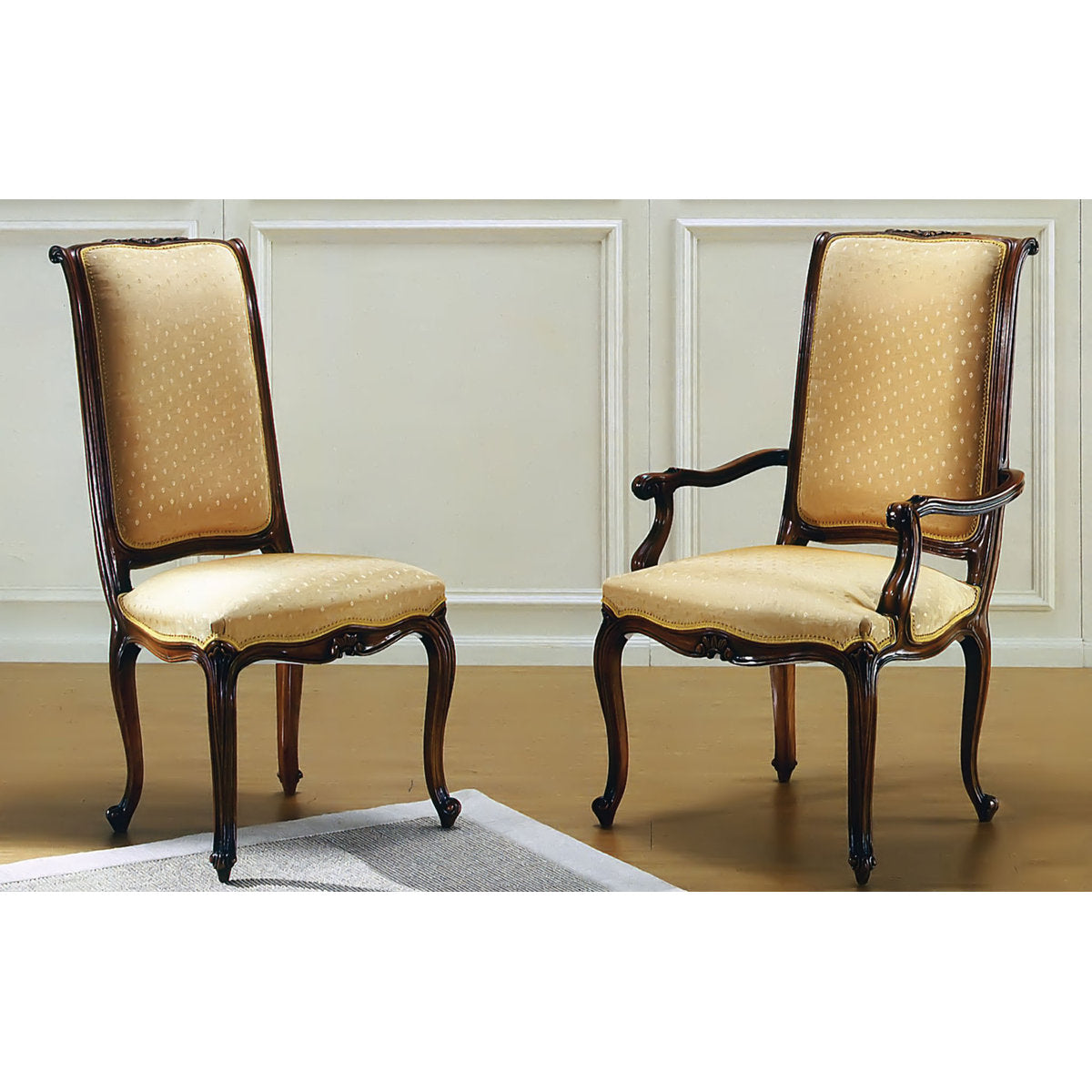 Upholstered Arm Chair in Beige
