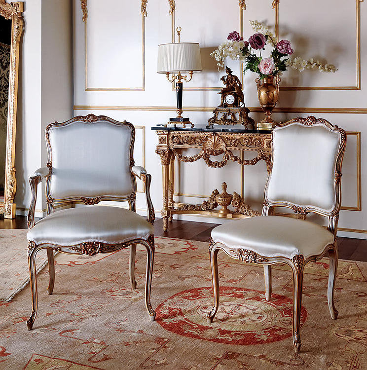 Upholstered Arm Chair in White