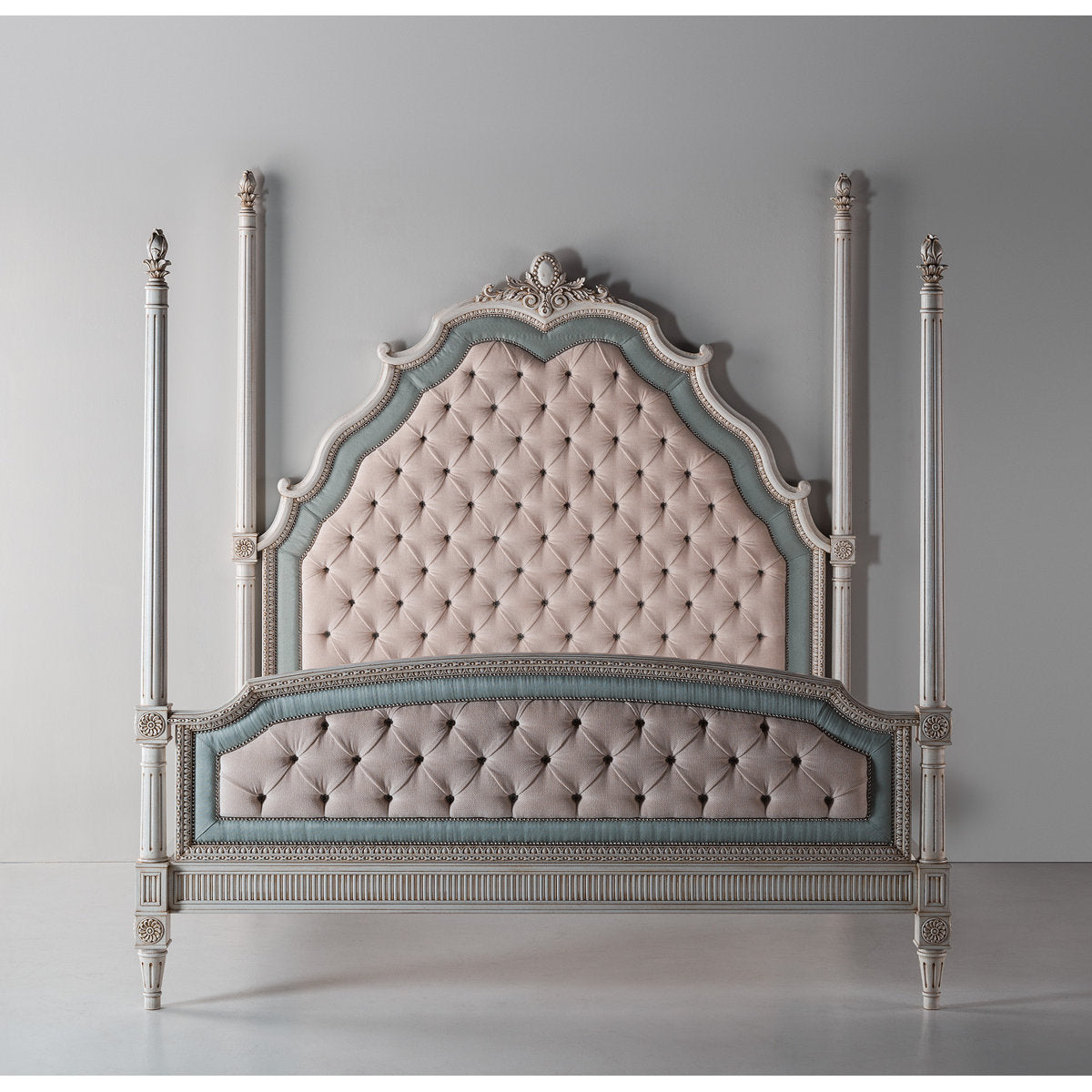Upholstered Four Poster Bed