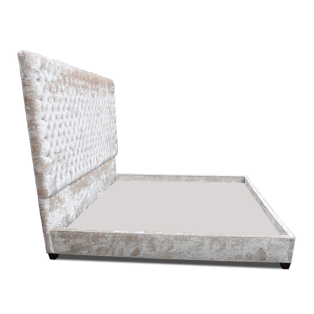 Upholstered Wingback Bed