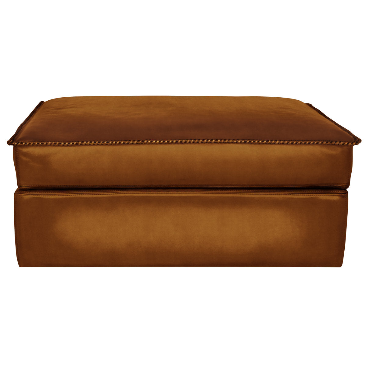 Urban Cowboy Leather Ottoman
