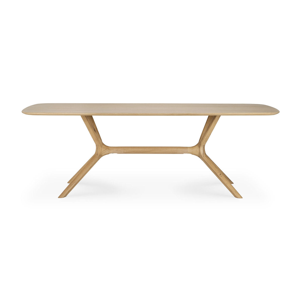 X Solid Oak Dining Table