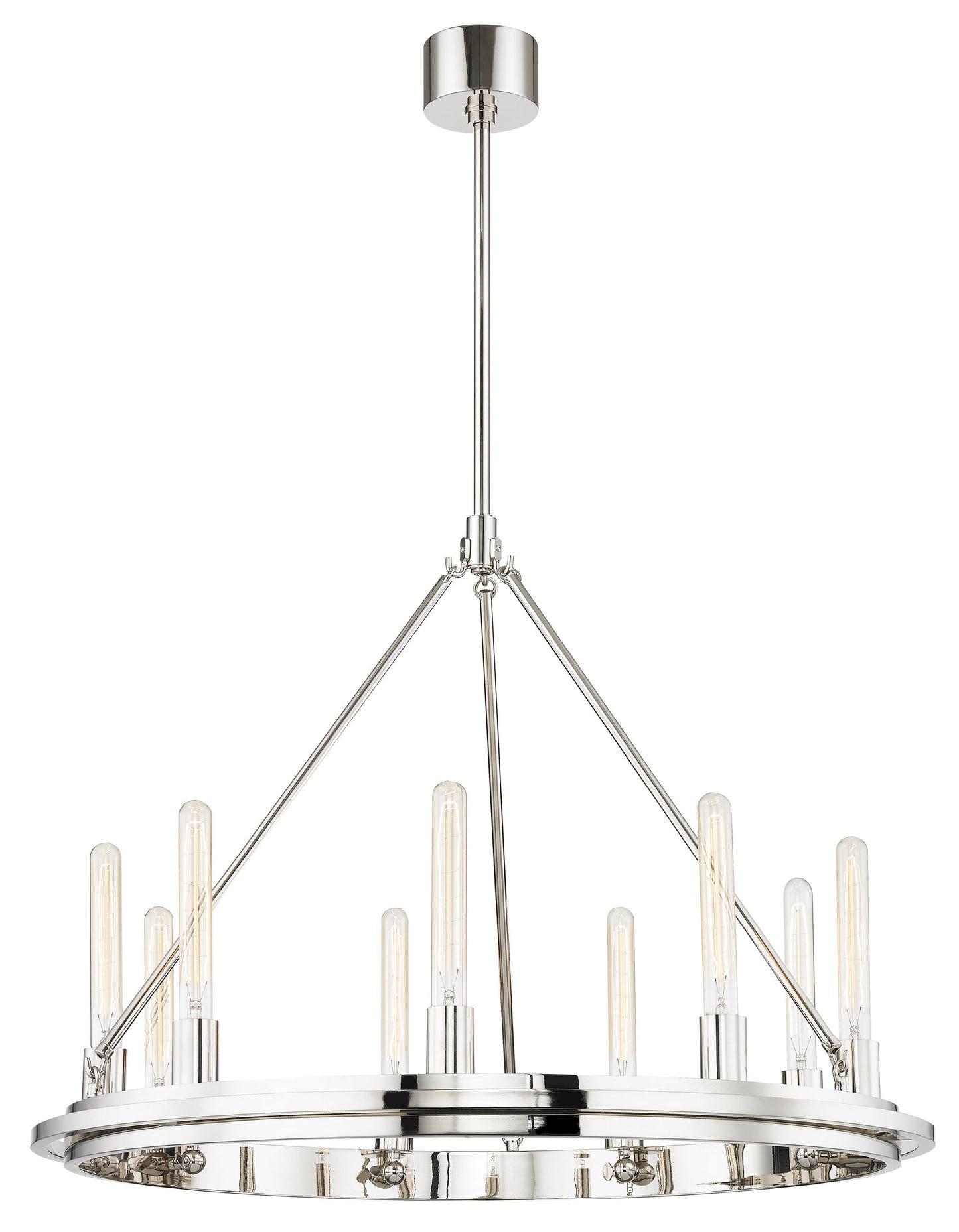 Chambers 9-Light Pendant, Polished NickelBy Hudson Valley Lighting