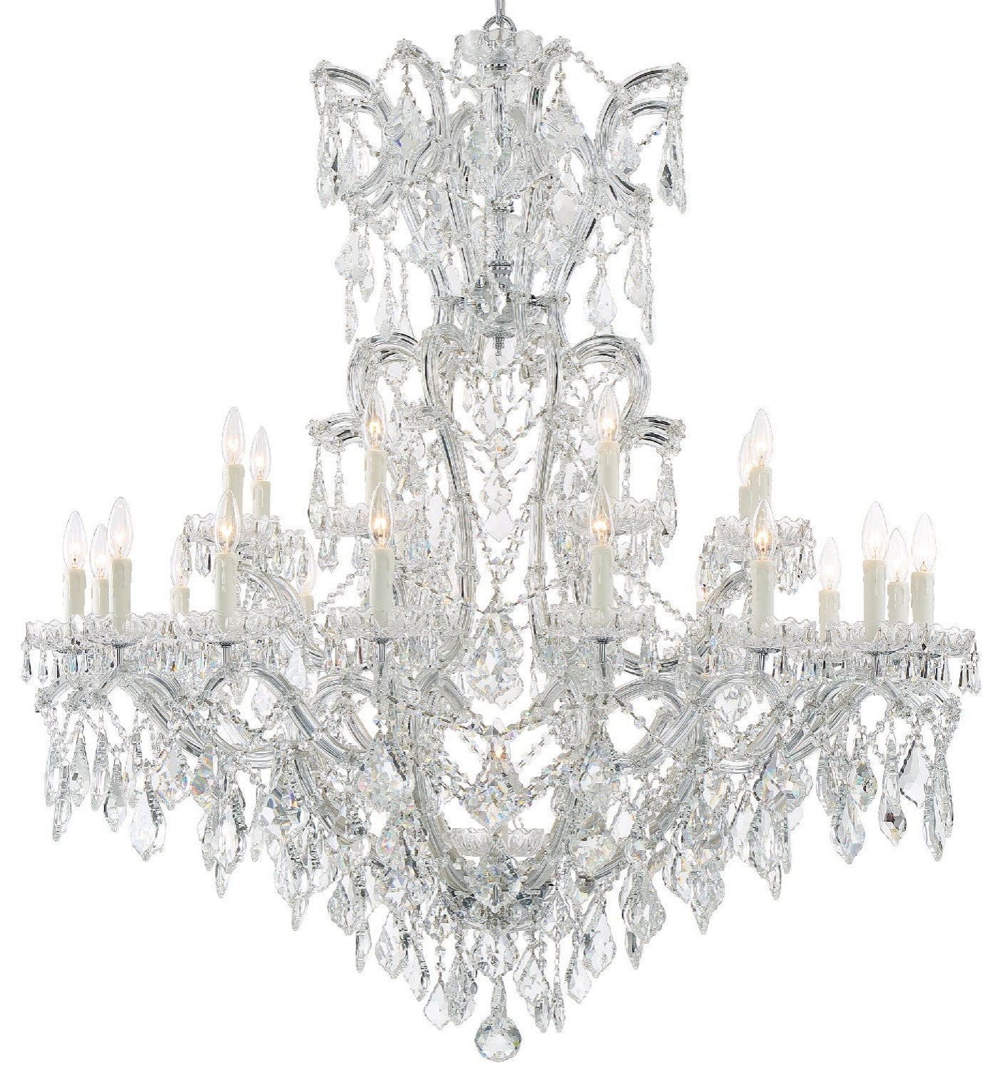 Crystorama Lighting Group 4424-CL-MWP Maria Theresa 25 Light 46"W - GoldBy Crystorama Lighting