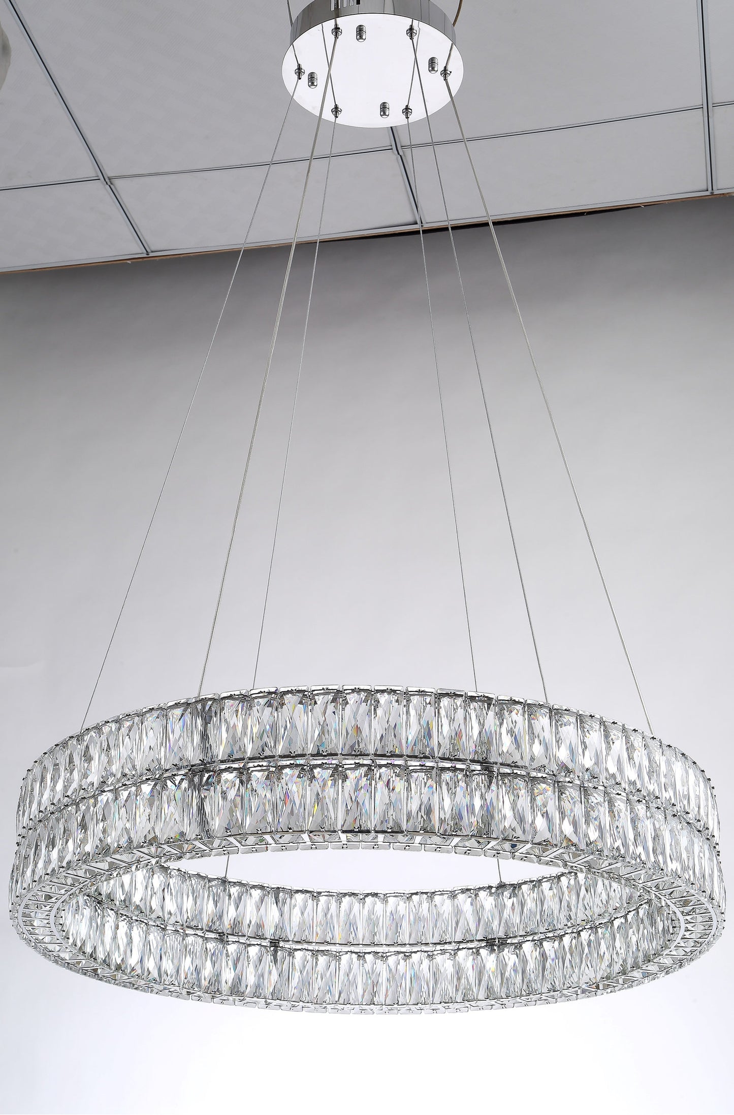 Beautiful Things Lighting Large Single Ring LED Crystal Chandelier BTL002By Beautiful Things Lighting