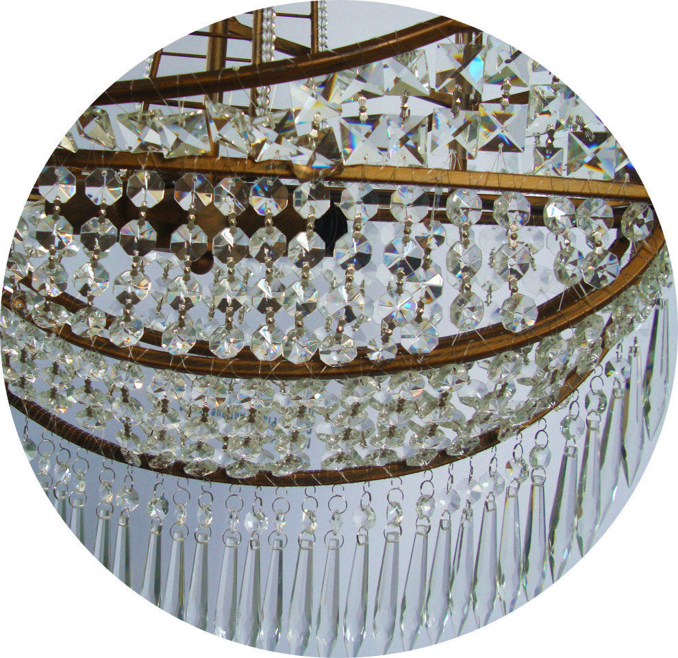 Santa Maria Crystal Boat Chandelier LightingBy Akari Lanterns