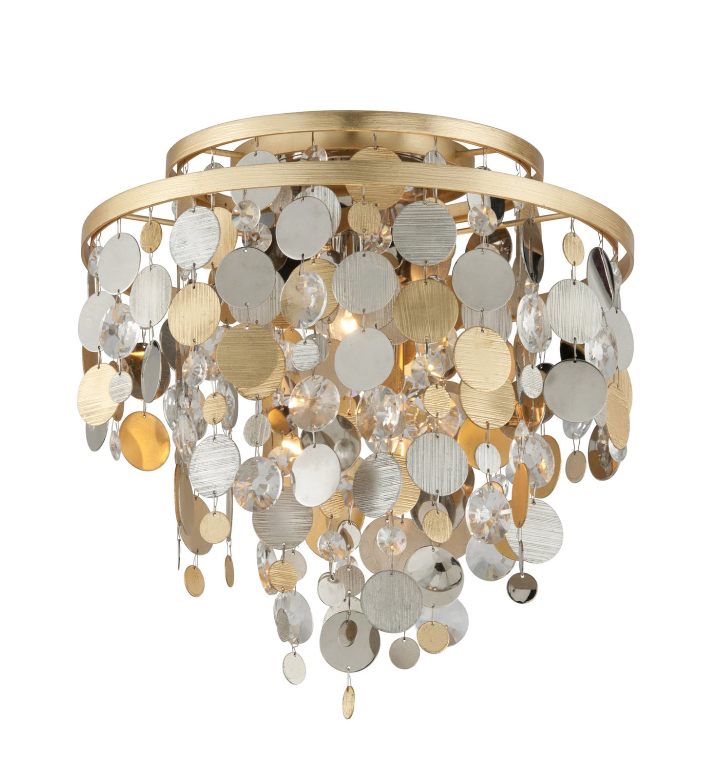 Corbett Lighting 215-33 Ambrosia 3 Light 18"W Flush Mount Ceiling - Gold andBy Corbett Lighting