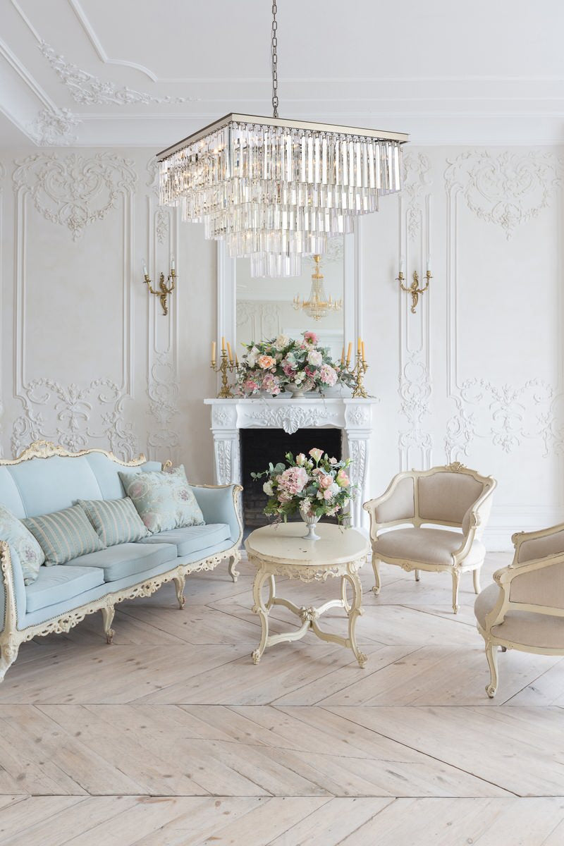 Elegant Lighting 34" Square Crystal ChandelierBy Elegant Furniture & Lighting