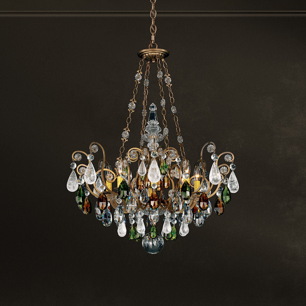Schonbek 3587-23Os 8 Light Crystal Chandelier, Etruscan GoldBy Schonbek