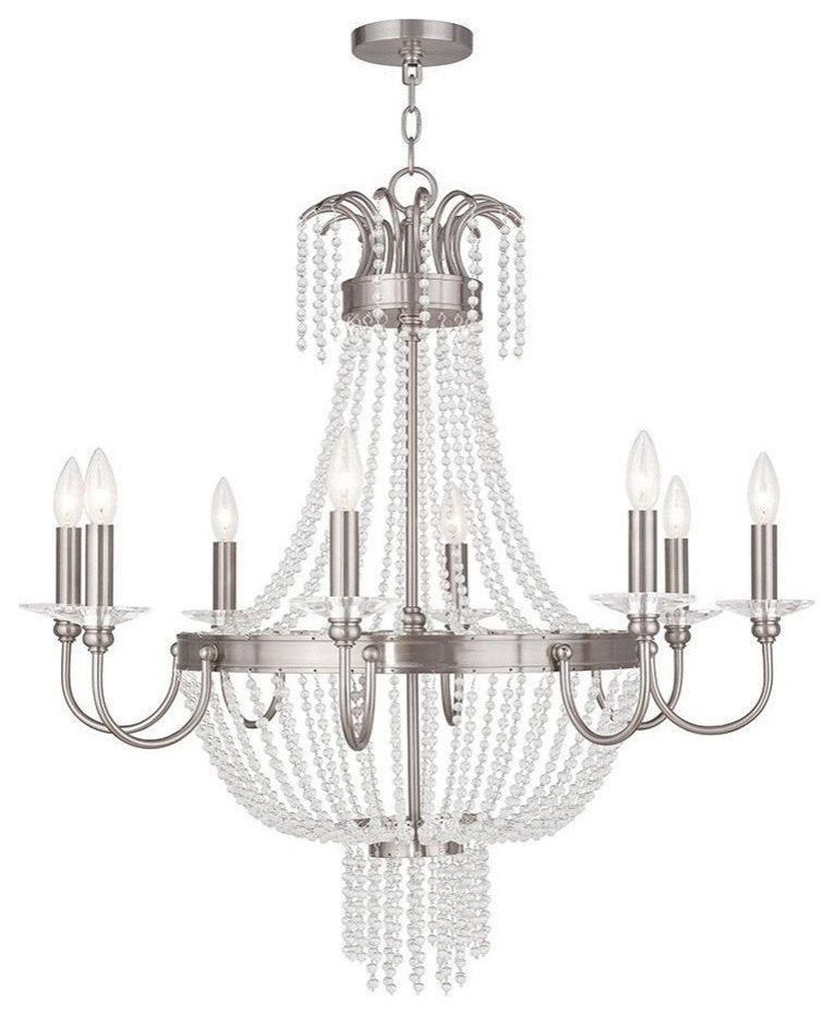 Livex Lighting 51848-91 Valentina - Eight Light ChandelierBy Livex Lighting Inc.