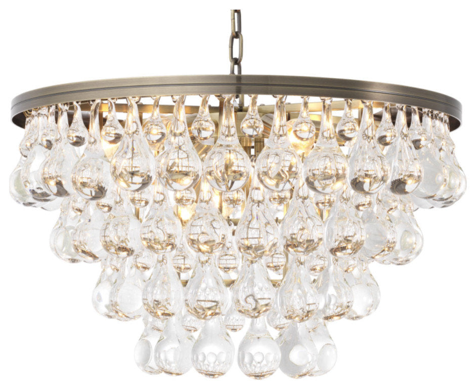 Brass Glass Drop Chandelier | Eichholtz BolzanoBy OROA - Furniture