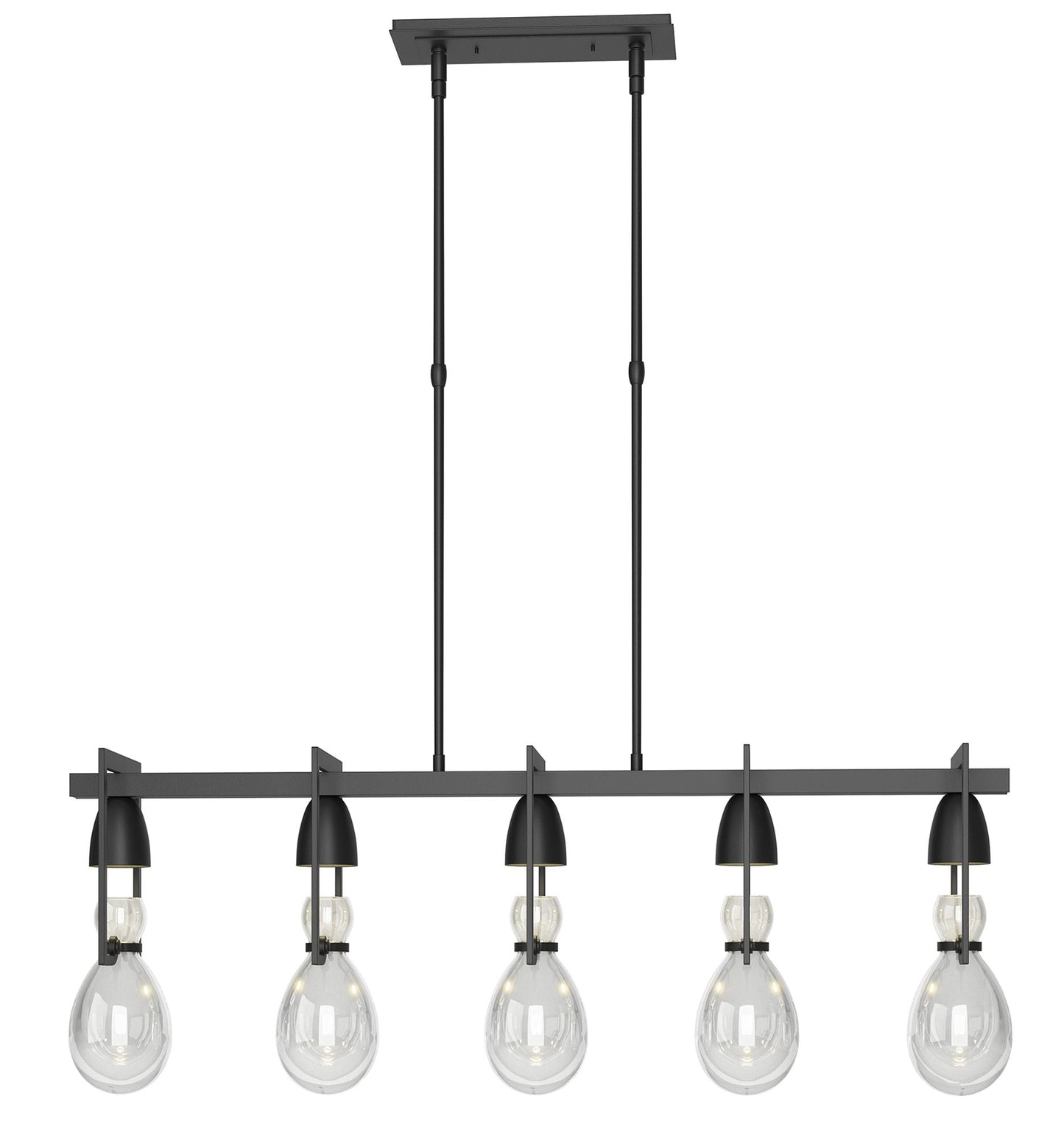 Apothecary 40.5" Wide Black Pendant