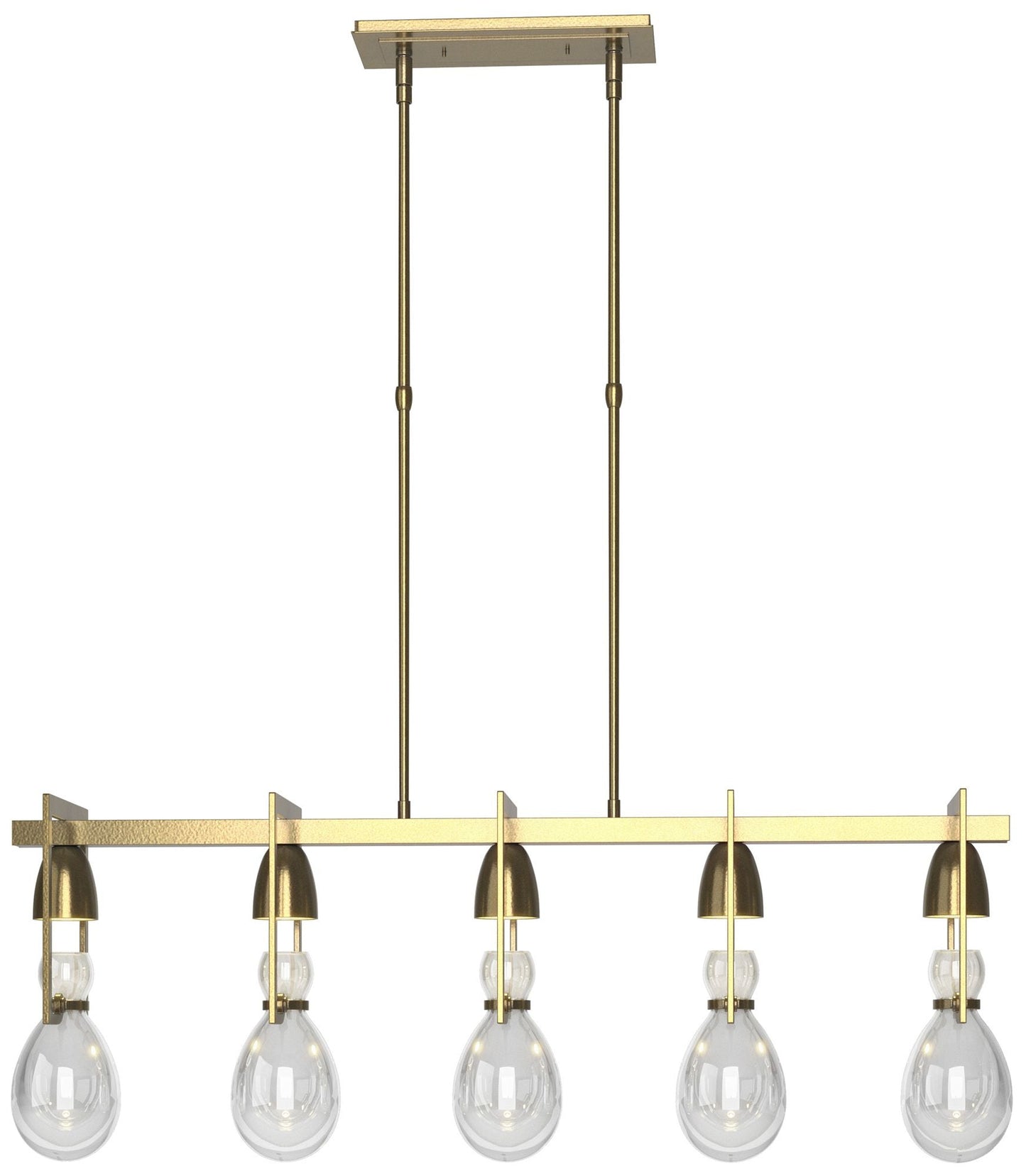 Apothecary 40.5" Wide Modern Brass Pendant