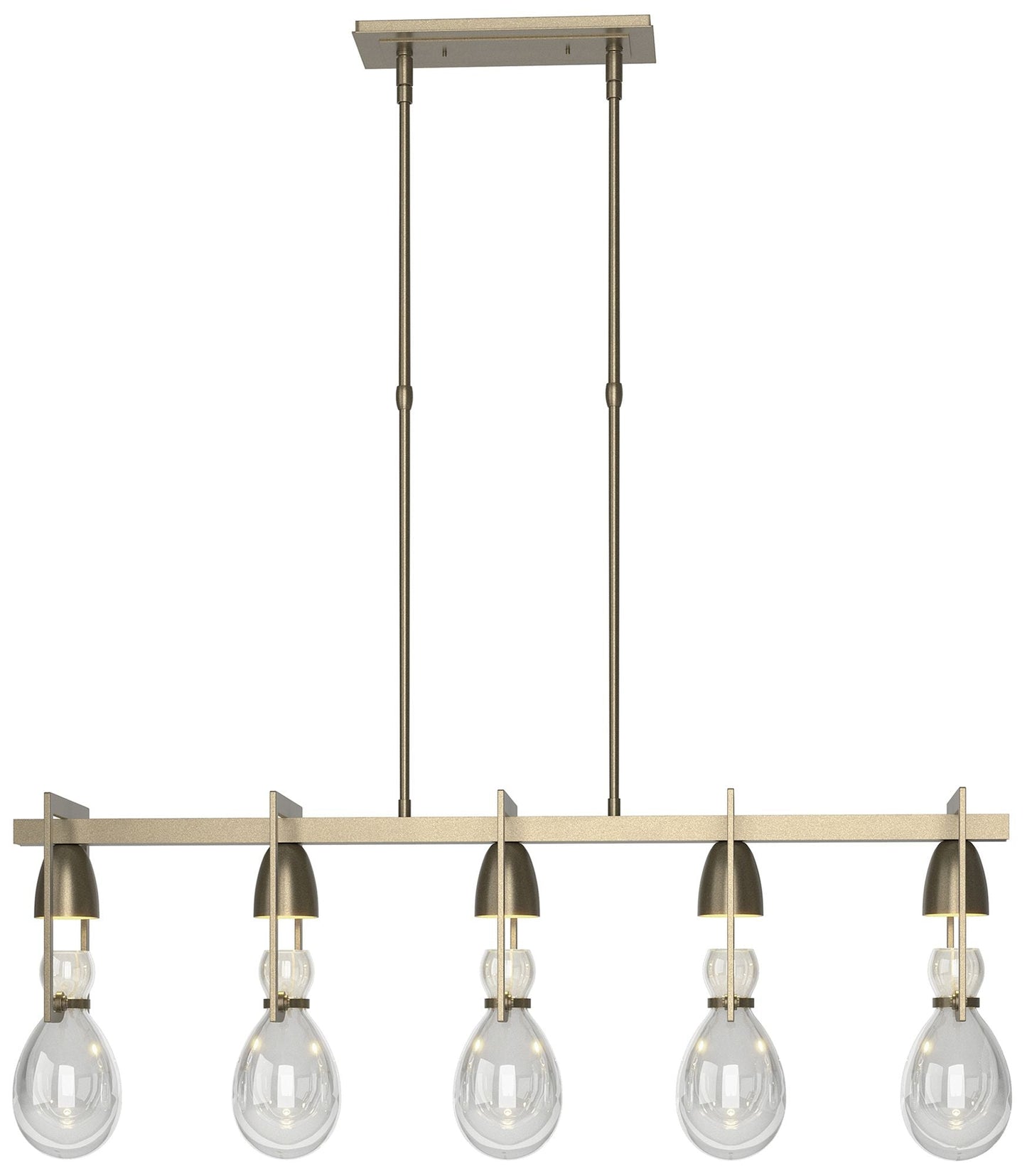 Apothecary 40.5" Wide Soft Gold Pendant