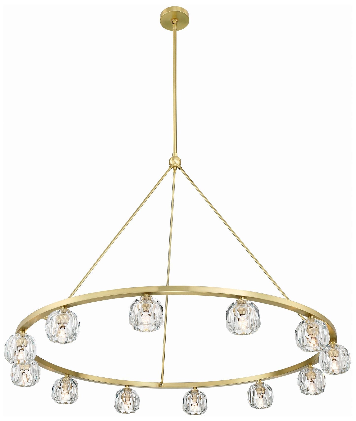 Aragon 12 Light Soft Brass Chandelier