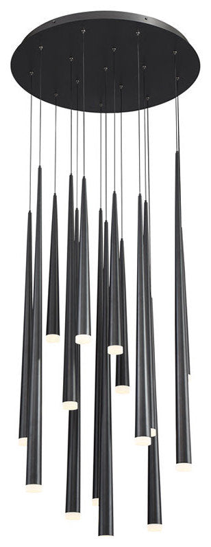 Modern Forms PD-41815R Cascade 15 Light 23"W LED Crystal Multi - Aged BrassBy Modern Forms